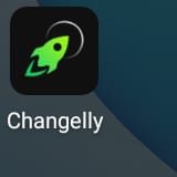 Changelly app icon sent when the victim’s exchange blocked crypto